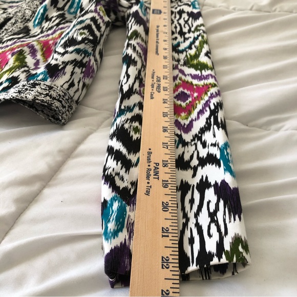 Silk Land collection blazer women’s Sz S multicolor ling sleeve 100% cotton - Picture 8 of 11